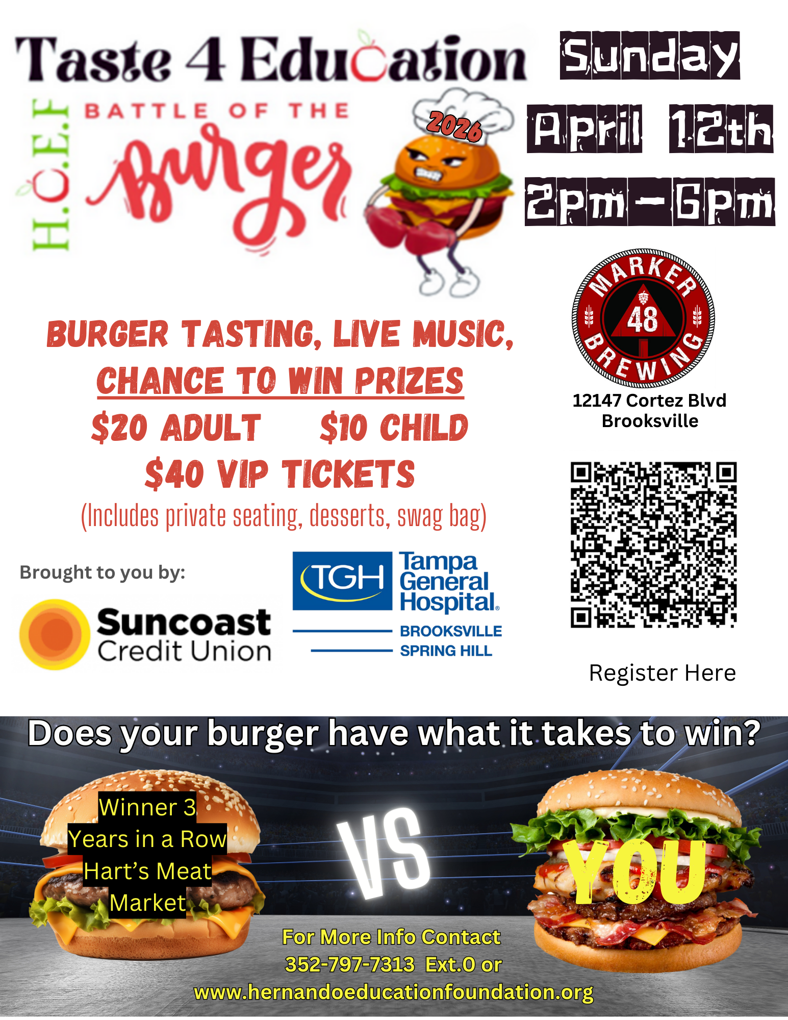 2026 Taste 4 Education Battle of the Burger image