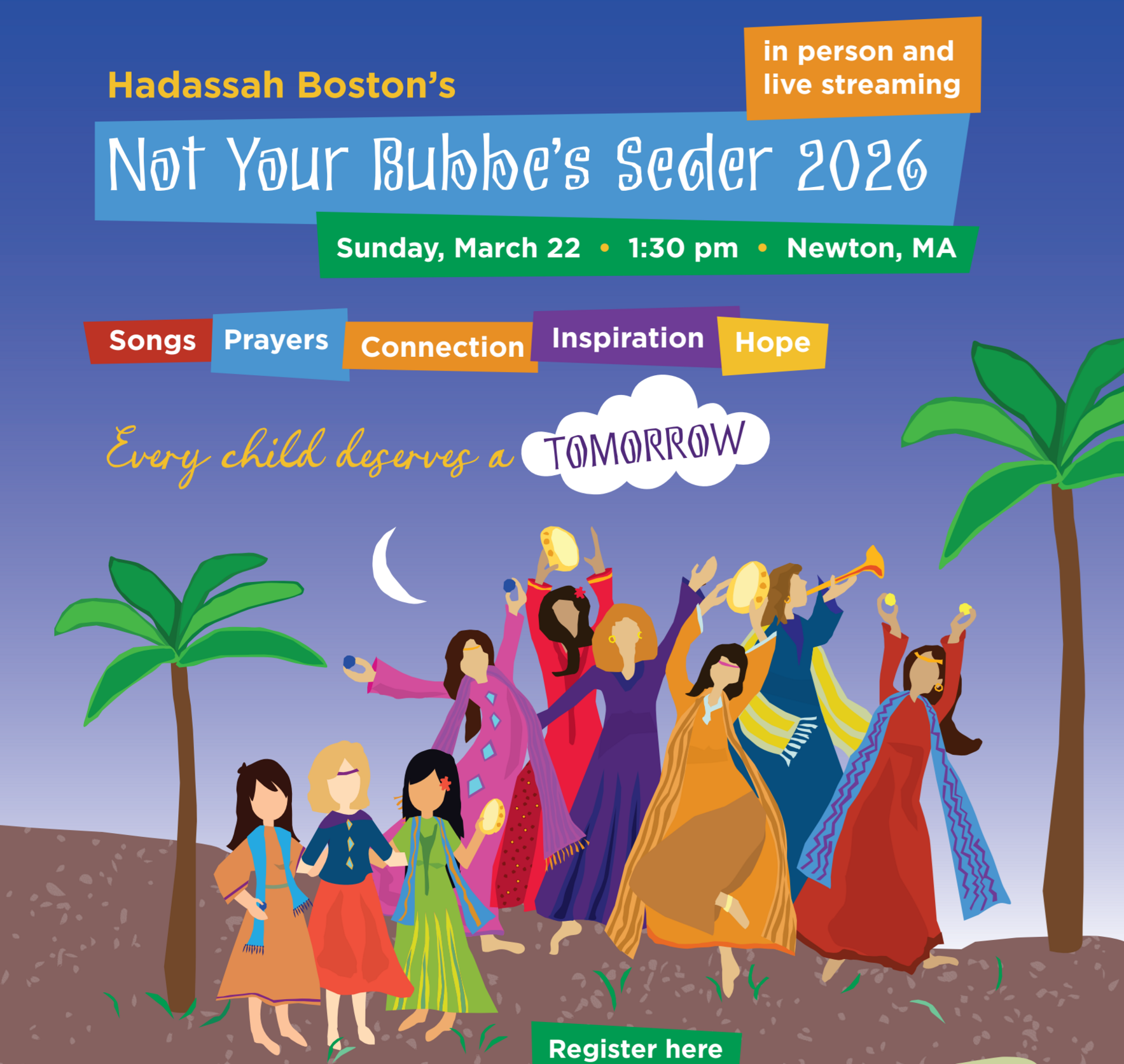 HNE: Hadassah Boston Not Your Bubbe's Seder 2026 image