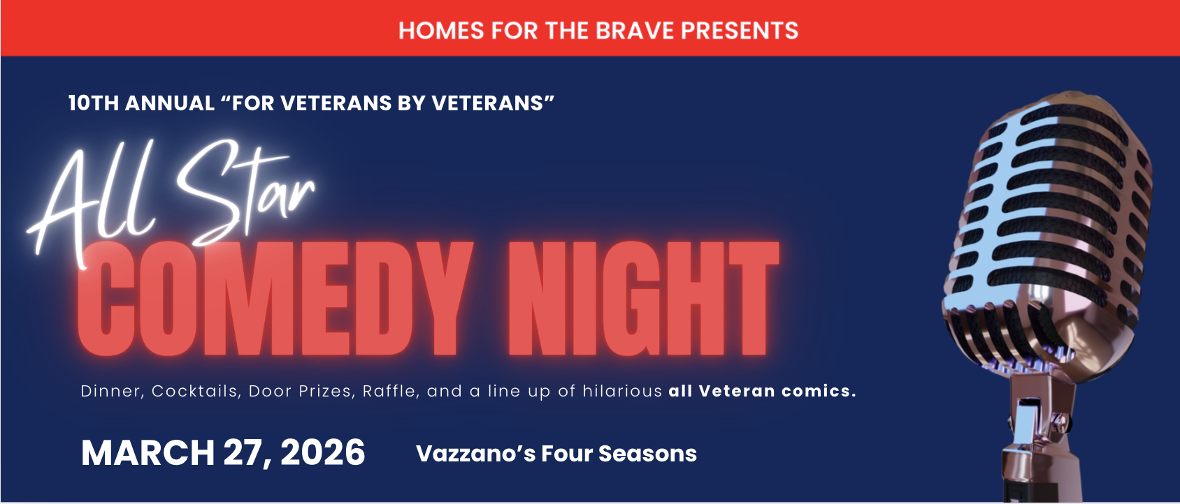 10th Annual "For Veterans by Veterans" Comedy Night image