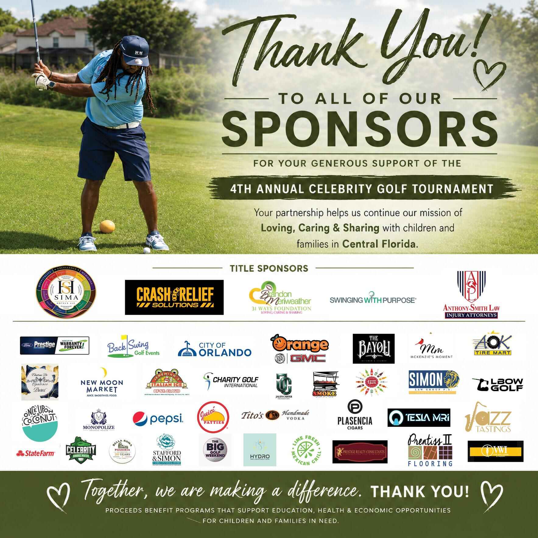 BM 31 WAYS ANNUAL CELEBRITY GOLF TOURNAMENT PRESENTED BY ANTHONY-SMITH LAW FIRM P.A. image