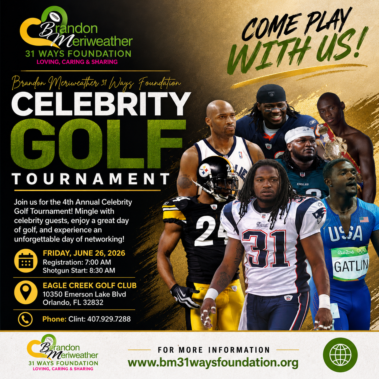 BM 31 WAYS ANNUAL CELEBRITY GOLF TOURNAMENT PRESENTED BY ANTHONY-SMITH LAW FIRM P.A. image