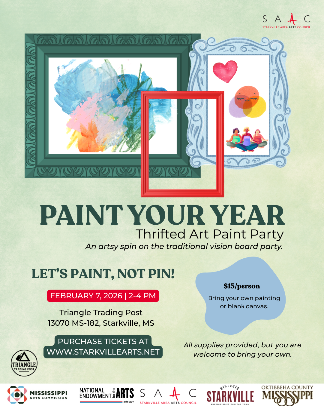 Paint Your Year: Thrifted Art Paint Party  image