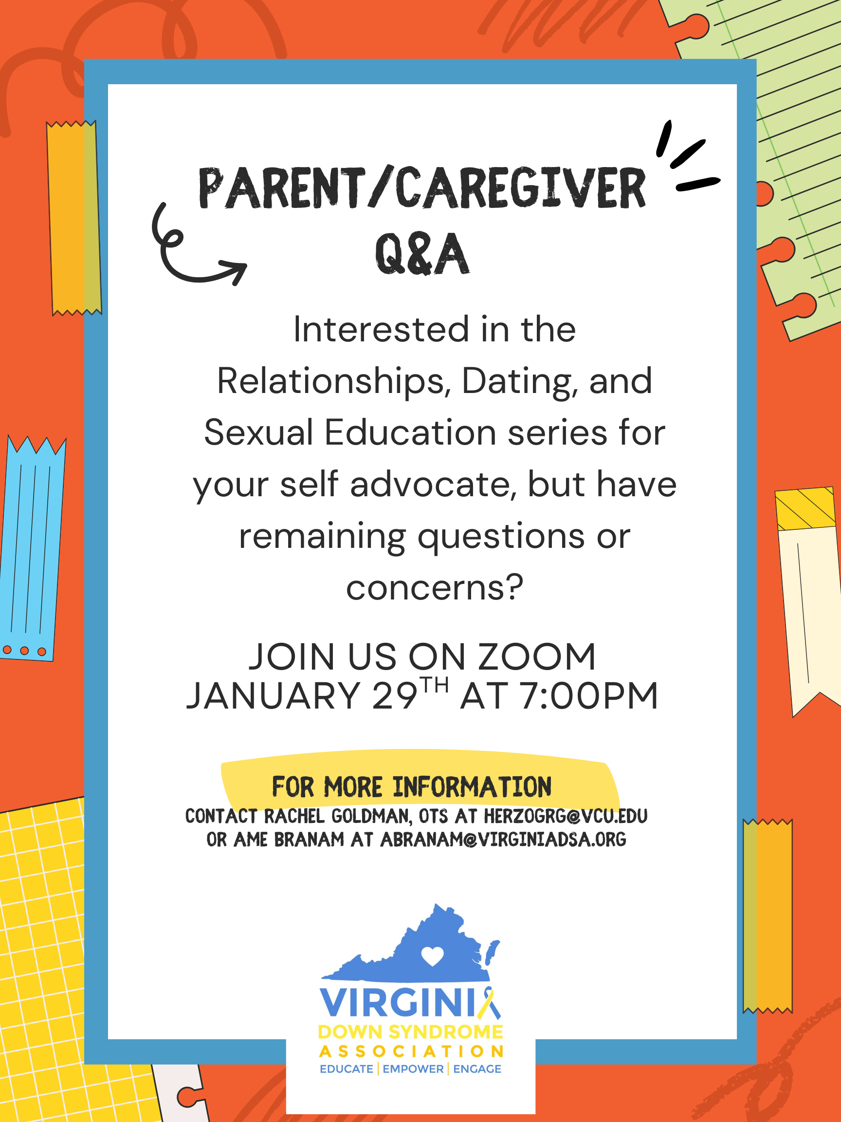 Parent Q & A for Educational Series on Relationships, Dating, and Sexual Education image