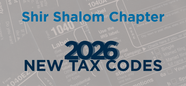 Mid-Atlantic: GW: Shir Shalom - Burman Berger, Berger & Associates, Changes in the Tax Code - 2026 image