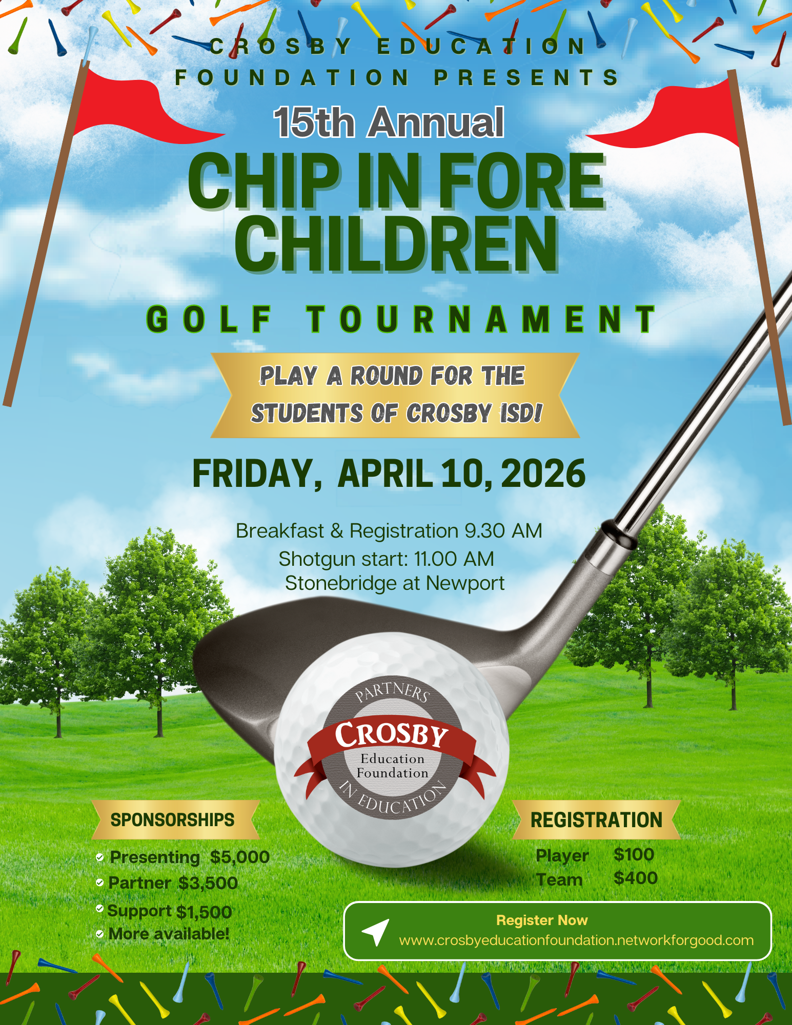 15th Annual Chip in Fore Children Golf Tournament image