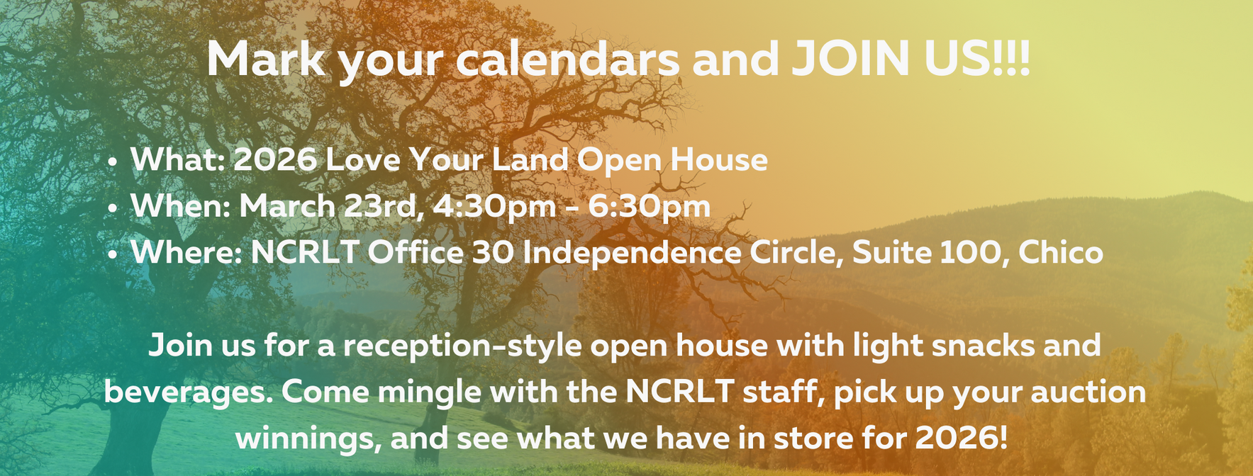 Love YOUR Land Trust OPEN HOUSE & Annual Fundraiser image