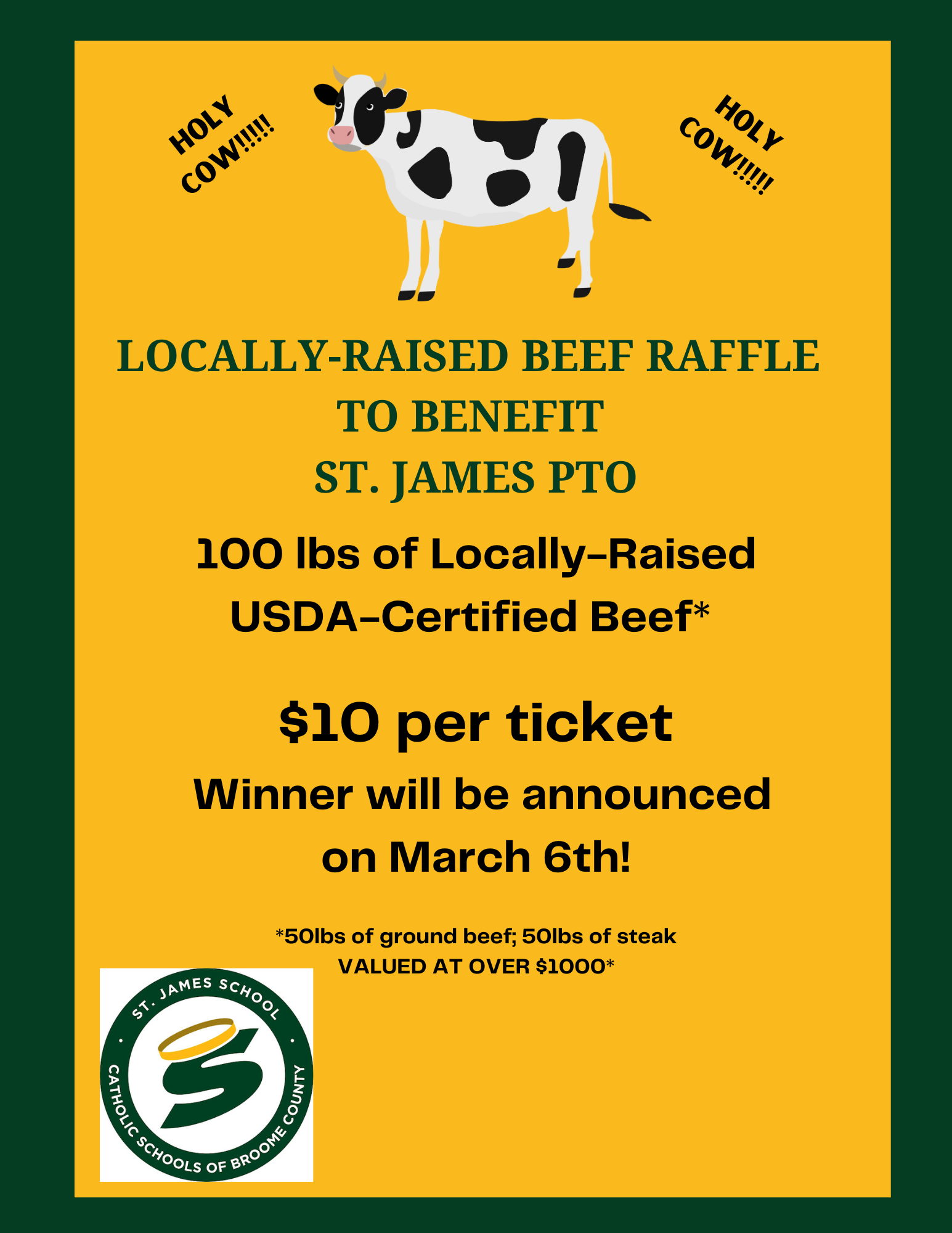 St. James PTO Beef Raffle 2026 image