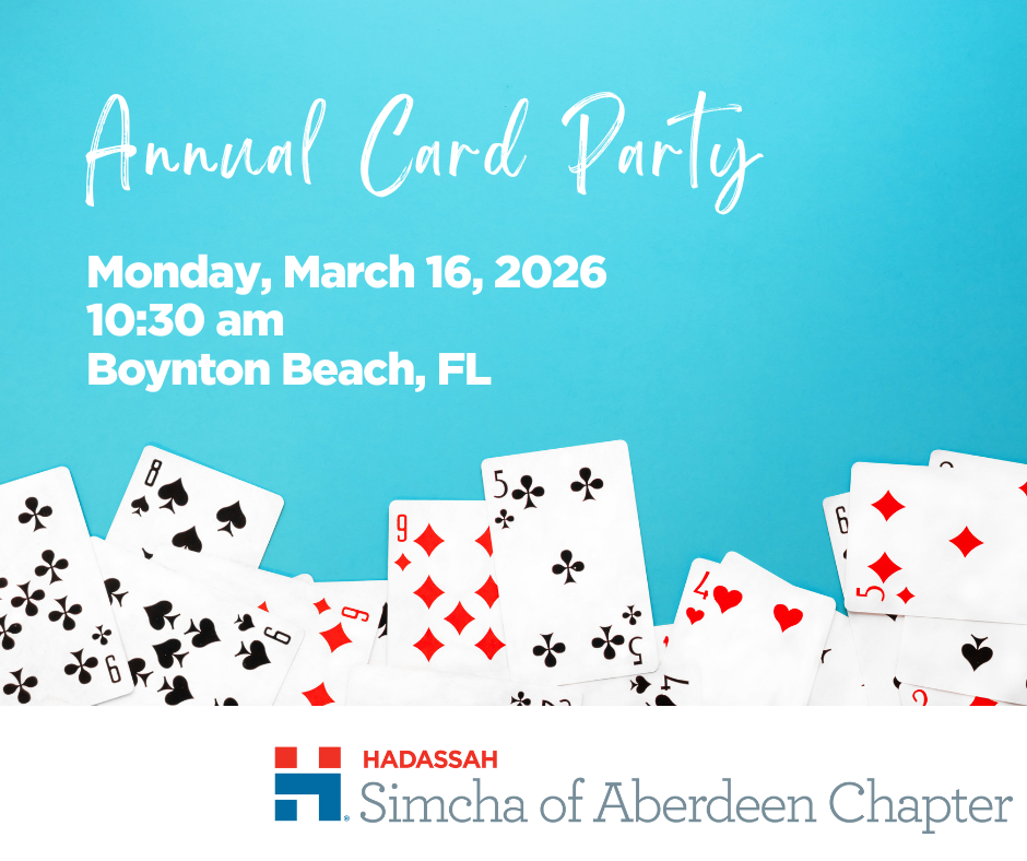 FL - FAR - Simcha of Aberdeen Annual Card Party 2026 image
