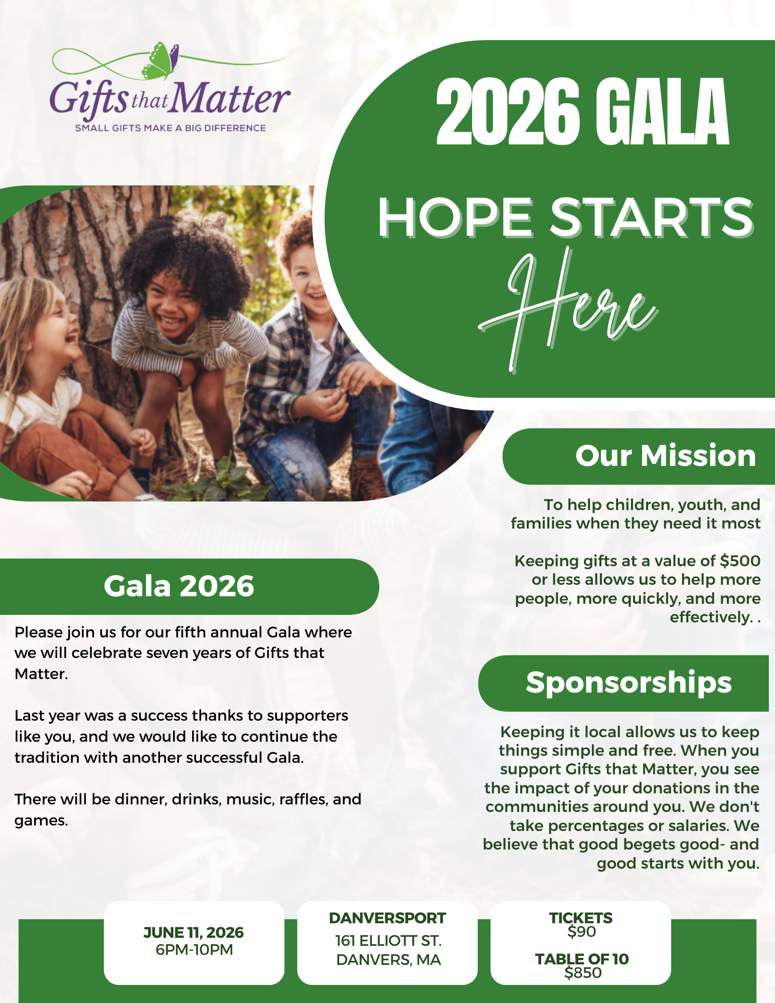 Gifts that Matter's Annual Gala 2026 image