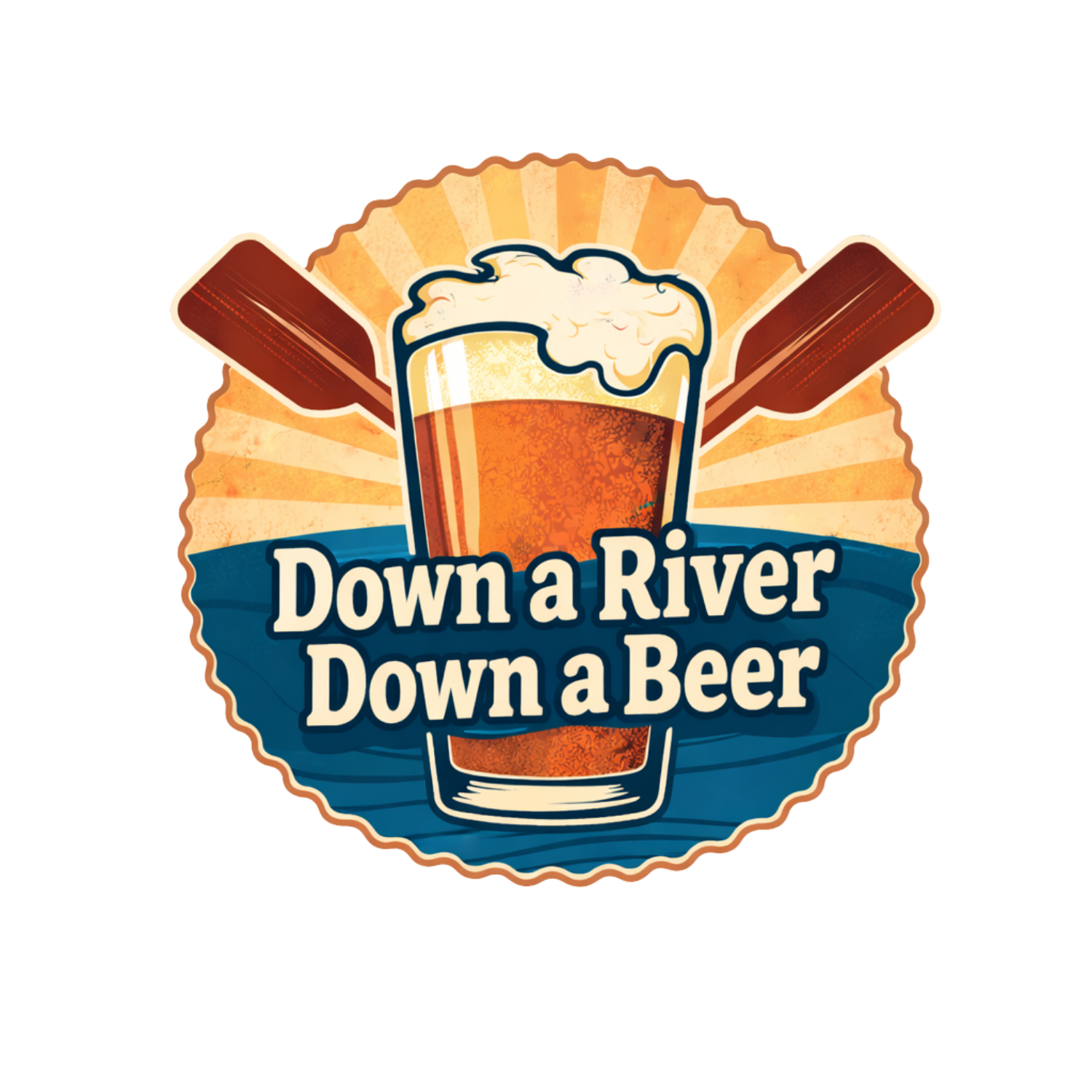 Down a River, Down a Beer image