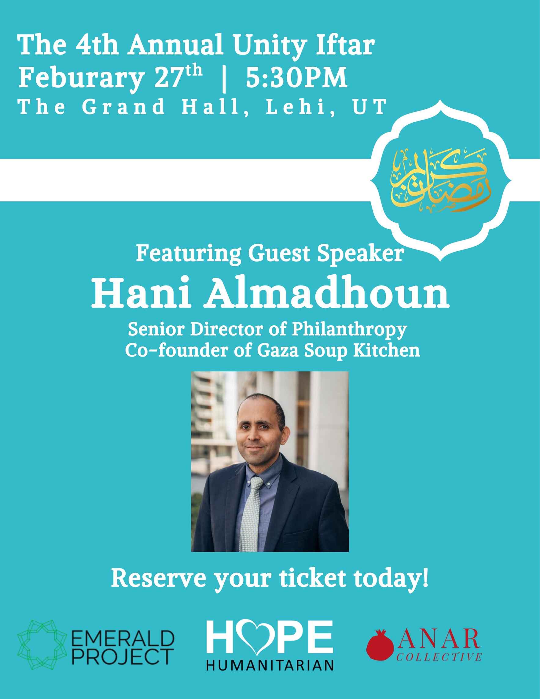 Fourth Annual Ramadan Unity Iftar  image