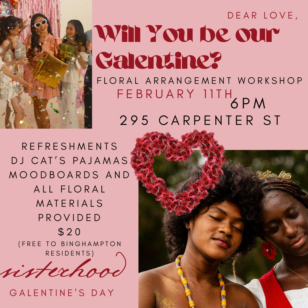 Galentine's Day Floral Arrangement Workshop image