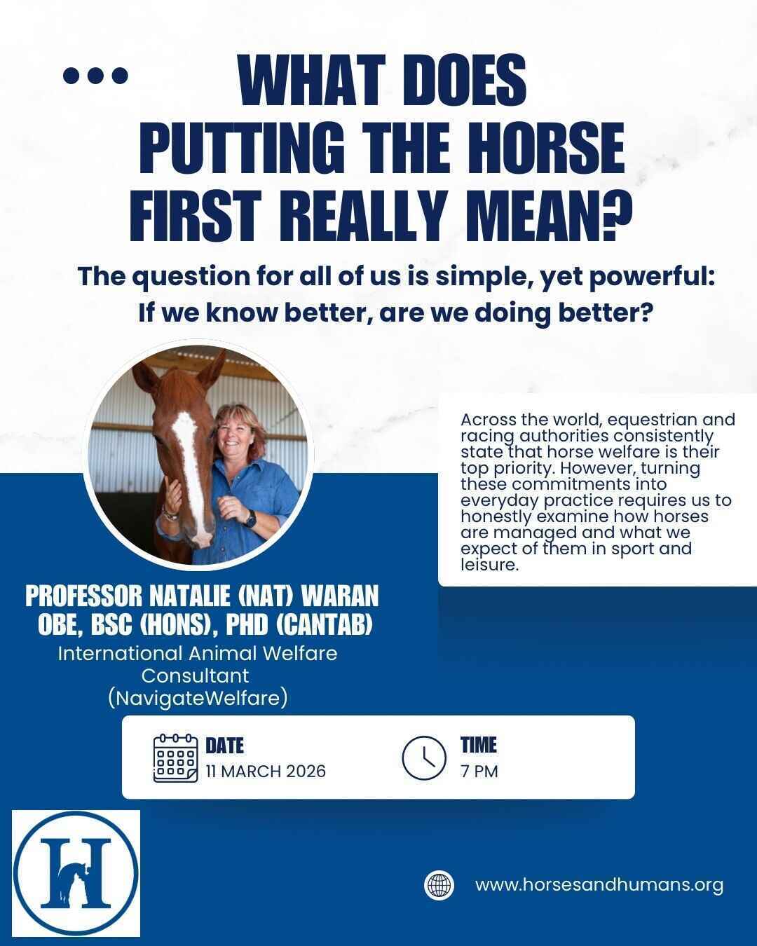 What does putting the horse first really mean? image