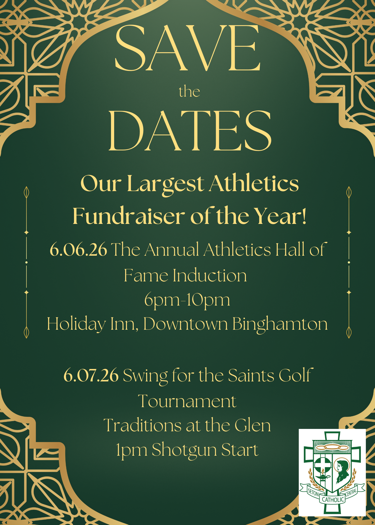2026 Annual Athletics Hall of Fame Booster Event and "Swing for the Saint's"  Golf Tournament image