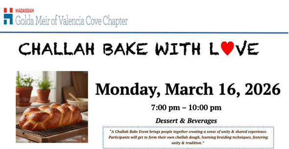 FL - FAR - Golda Meir Challah Bake With Love 2026 image