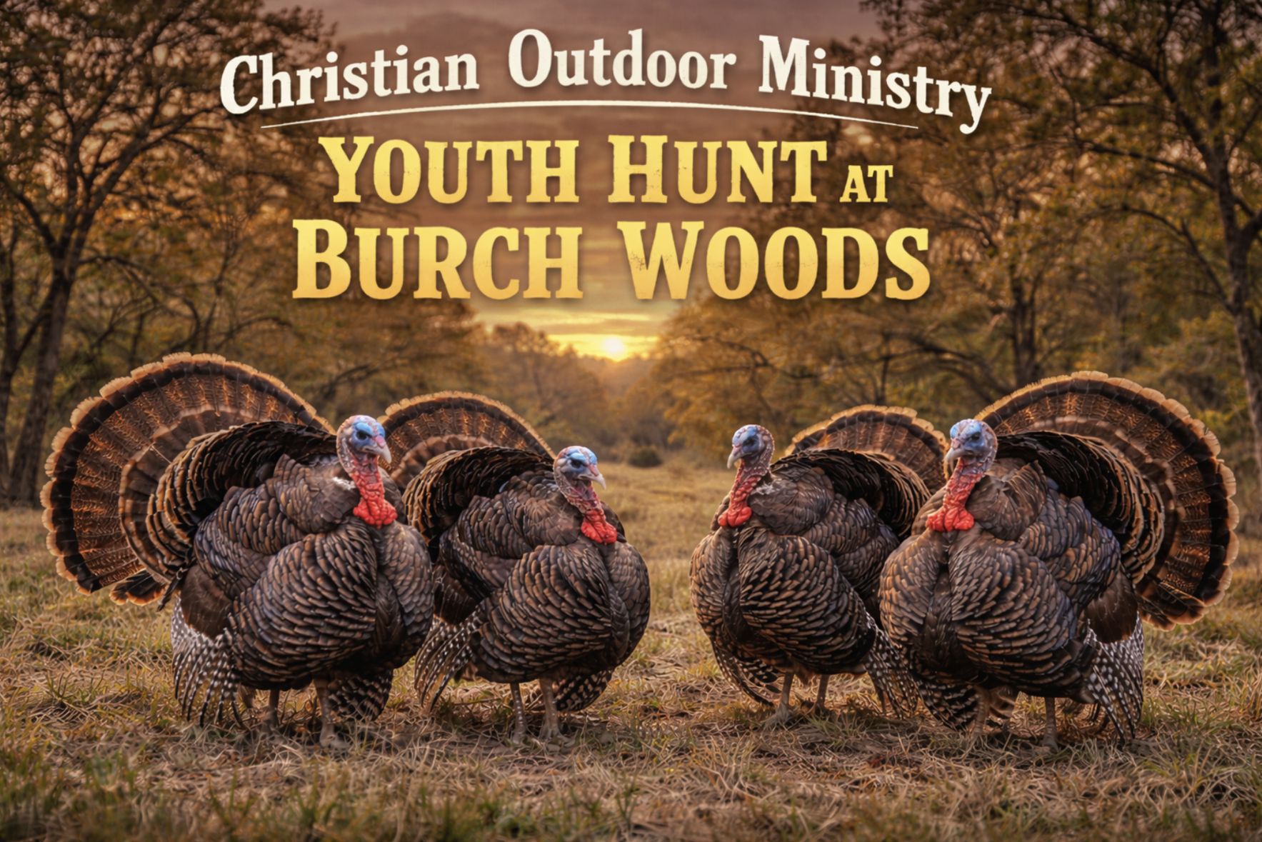 COM Youth Hunt at Burch Woods - Turkeys - March 27-29 image