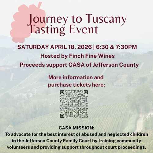 Journey to Tuscany Tasting Event to Benefit CASA of Jefferson County image