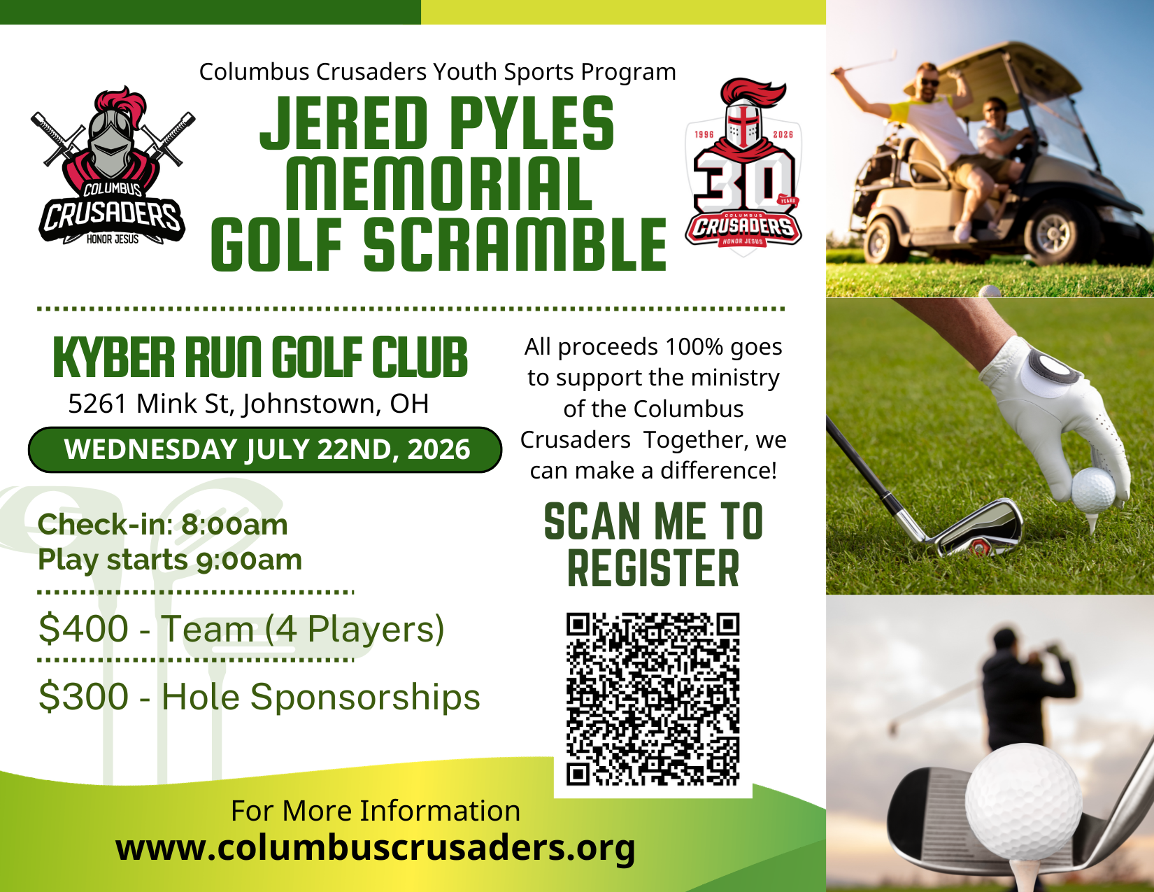 2026 Jered Pyles Memorial Golf Scramble image