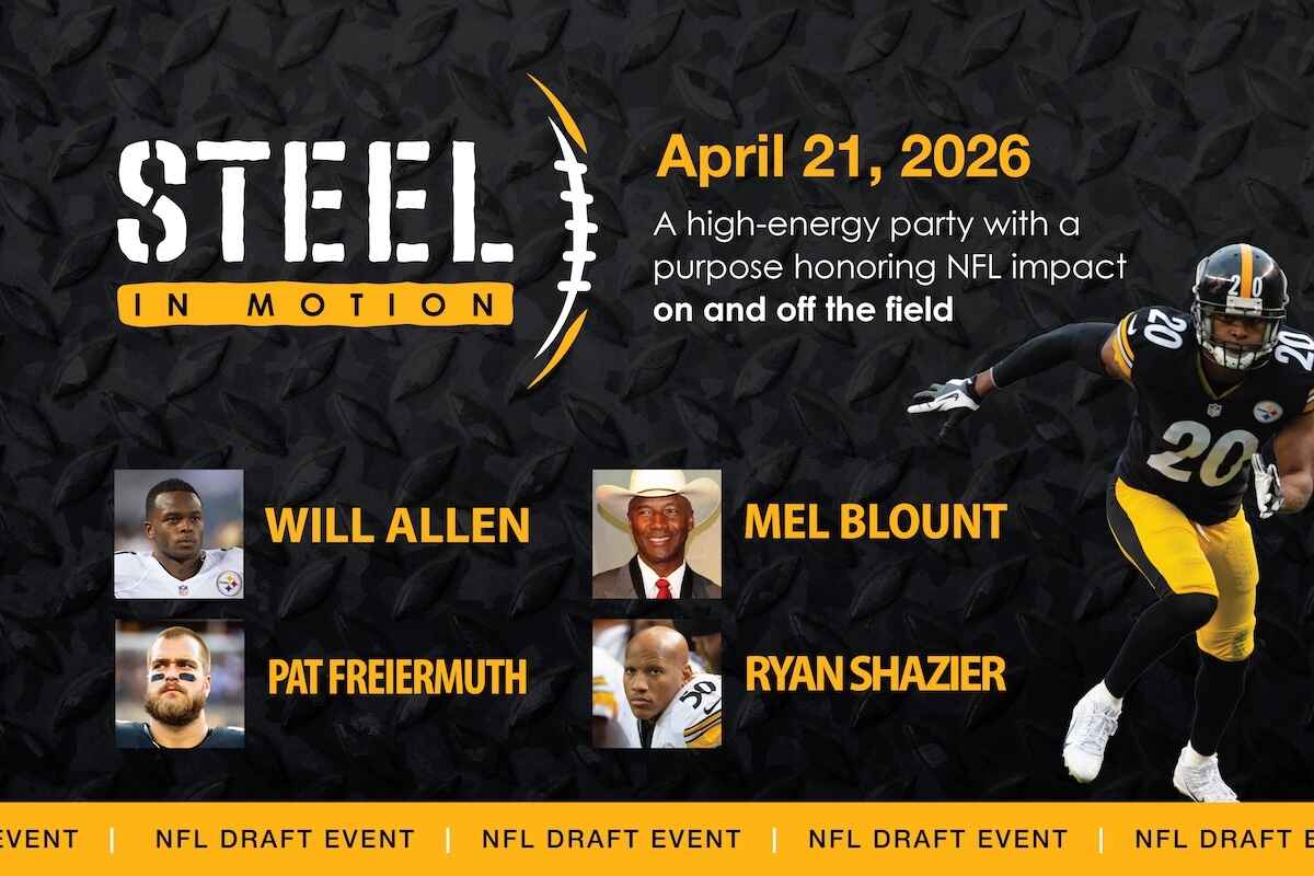 Steel in Motion: A draft event Hosted by 12-year NFL veteran and Steelers great Will Allen, alongside Mel Blount, Ryan Shazier, and Pat Freiermuth image