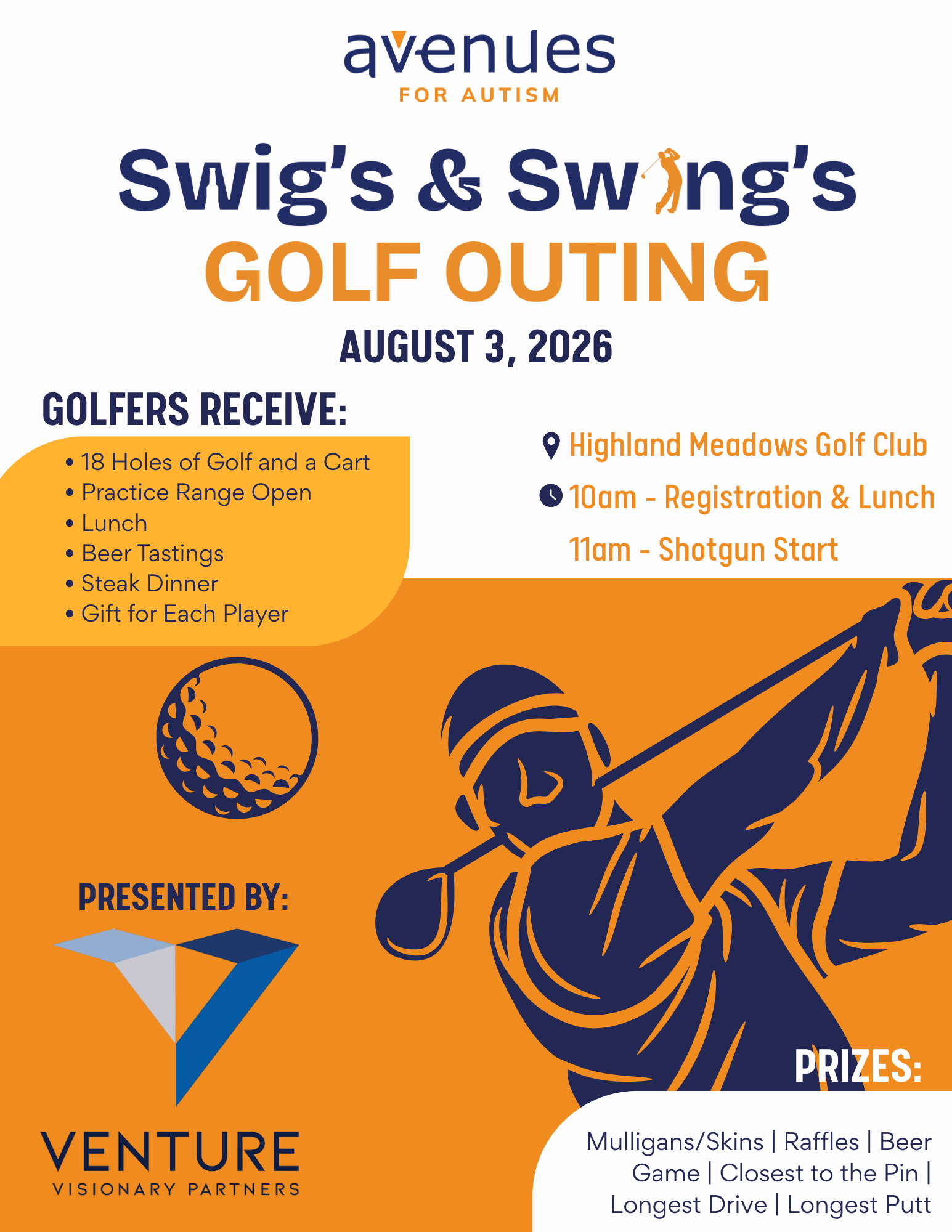 Dual Sponsorship-Swig's & Swing's Golf Outing and Suzanne Tyner Fund Luncheon 2026 image