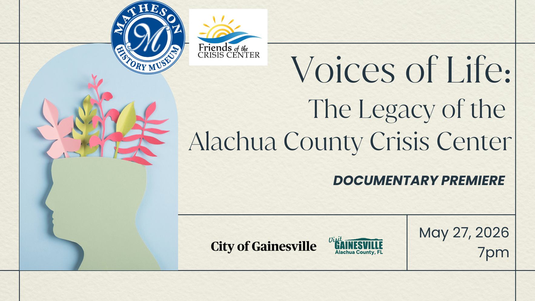 Voices of Life: The Legacy of the Alachua County Crisis Center image
