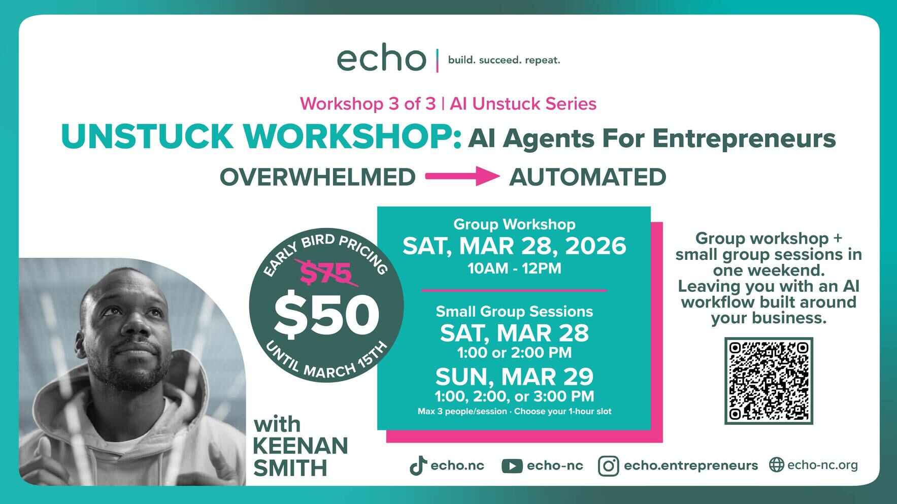 Unstuck Workshop: AI Agents for Entrepreneurs image