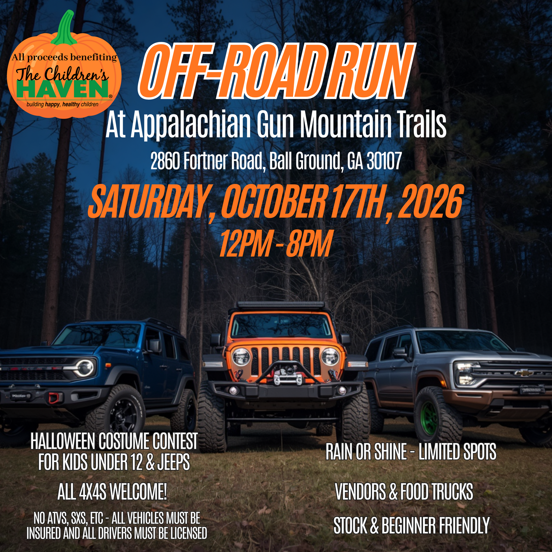 Jeep Run at Appalachian Gun Mountain Trails-Vendors & Sponsorships image