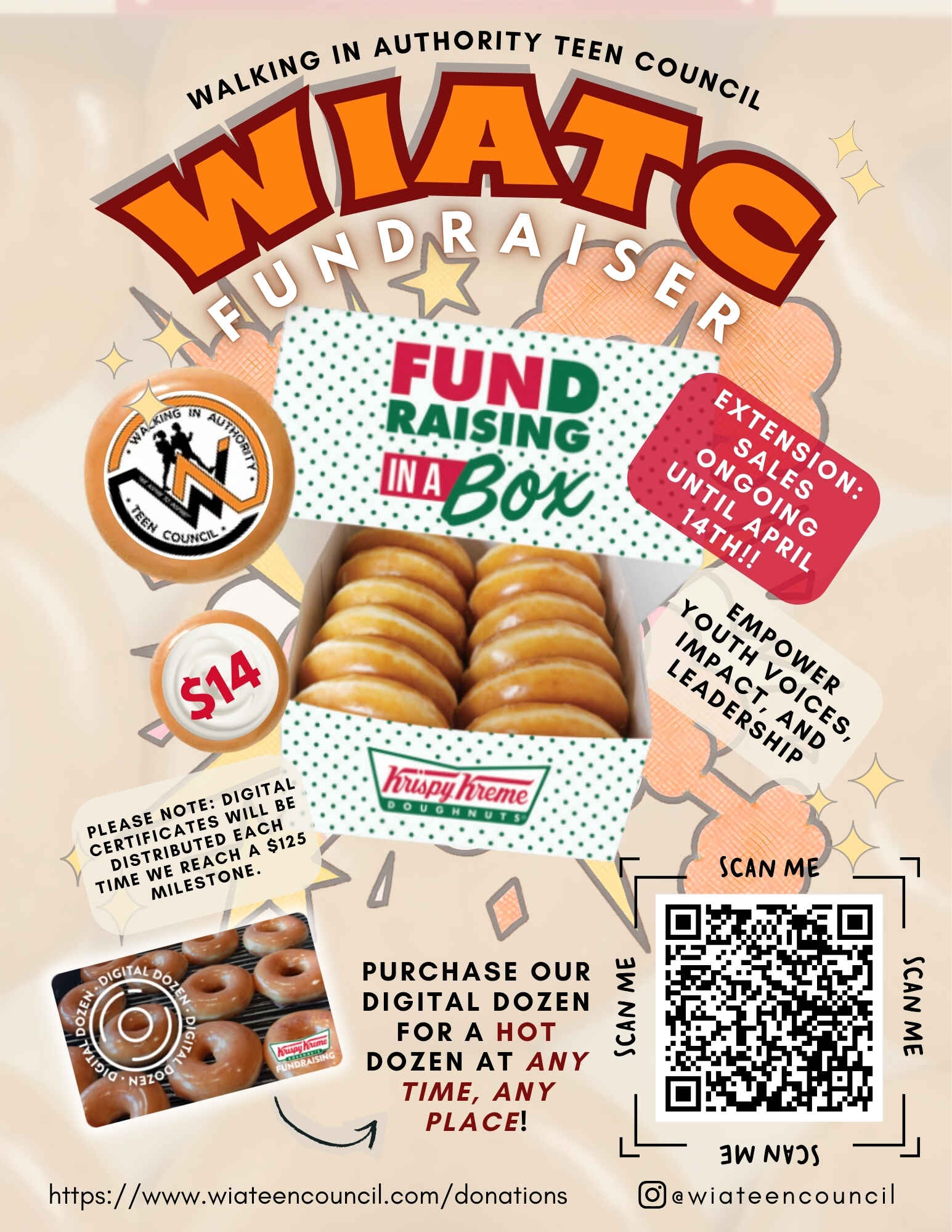 "Built to Rise" - Walking in Authority Krispy Kreme Fundraiser image