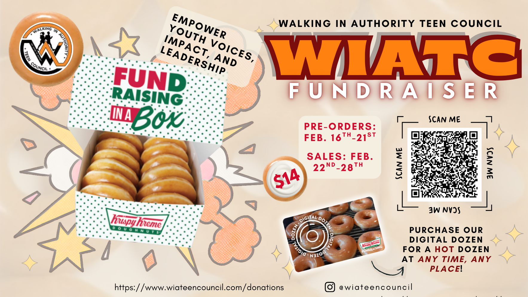 "Built to Rise" - Walking in Authority Krispy Kreme Fundraiser image