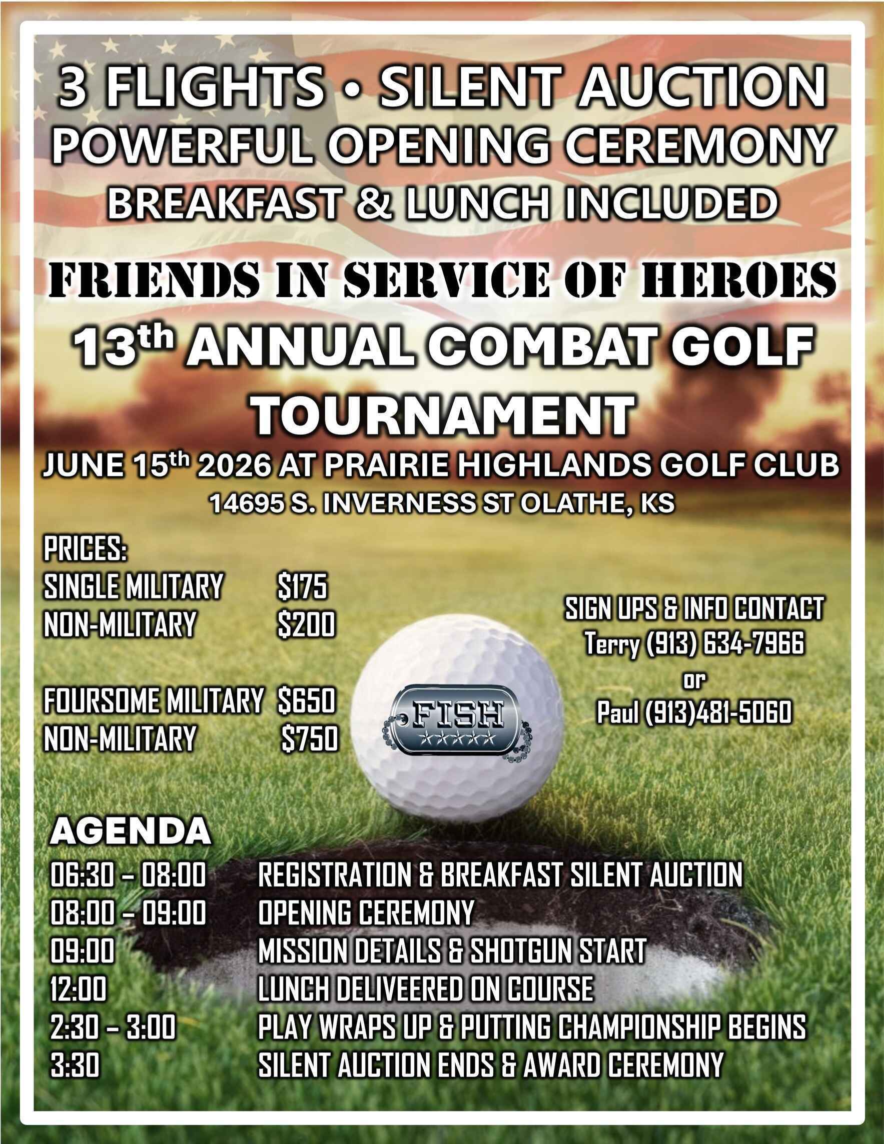 2026 F.I.S.H. Combat Golf Tournament image