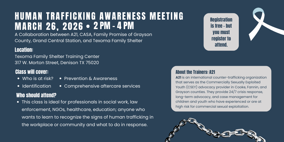 Human Trafficking Seminar image