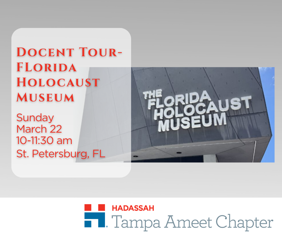 FL - FCR - Tampa Ameet Docent Tour FL Holocaust Museum 2026 image