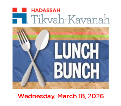 FL - FBR - Tikvah Kavanah Lunch Bunch March 2026 image
