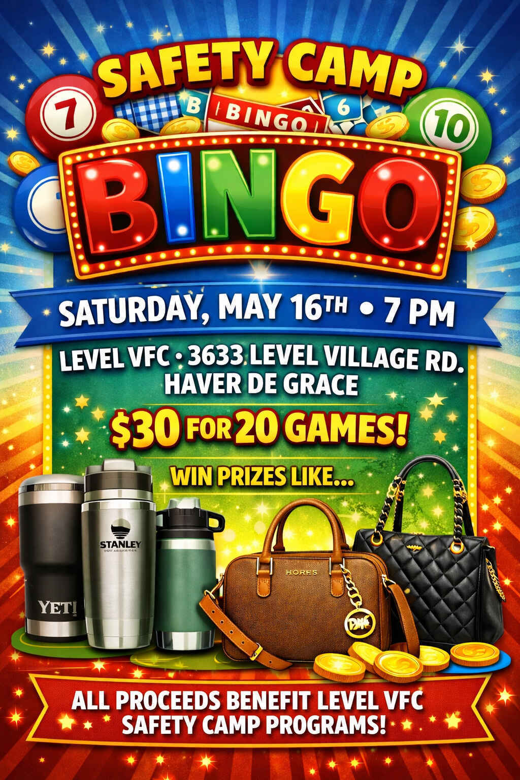 2026 Stanley, Yeti & Designer Bag Bingo image