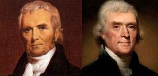 Debate: Chief Justice John Marshall & President Thomas Jefferson image