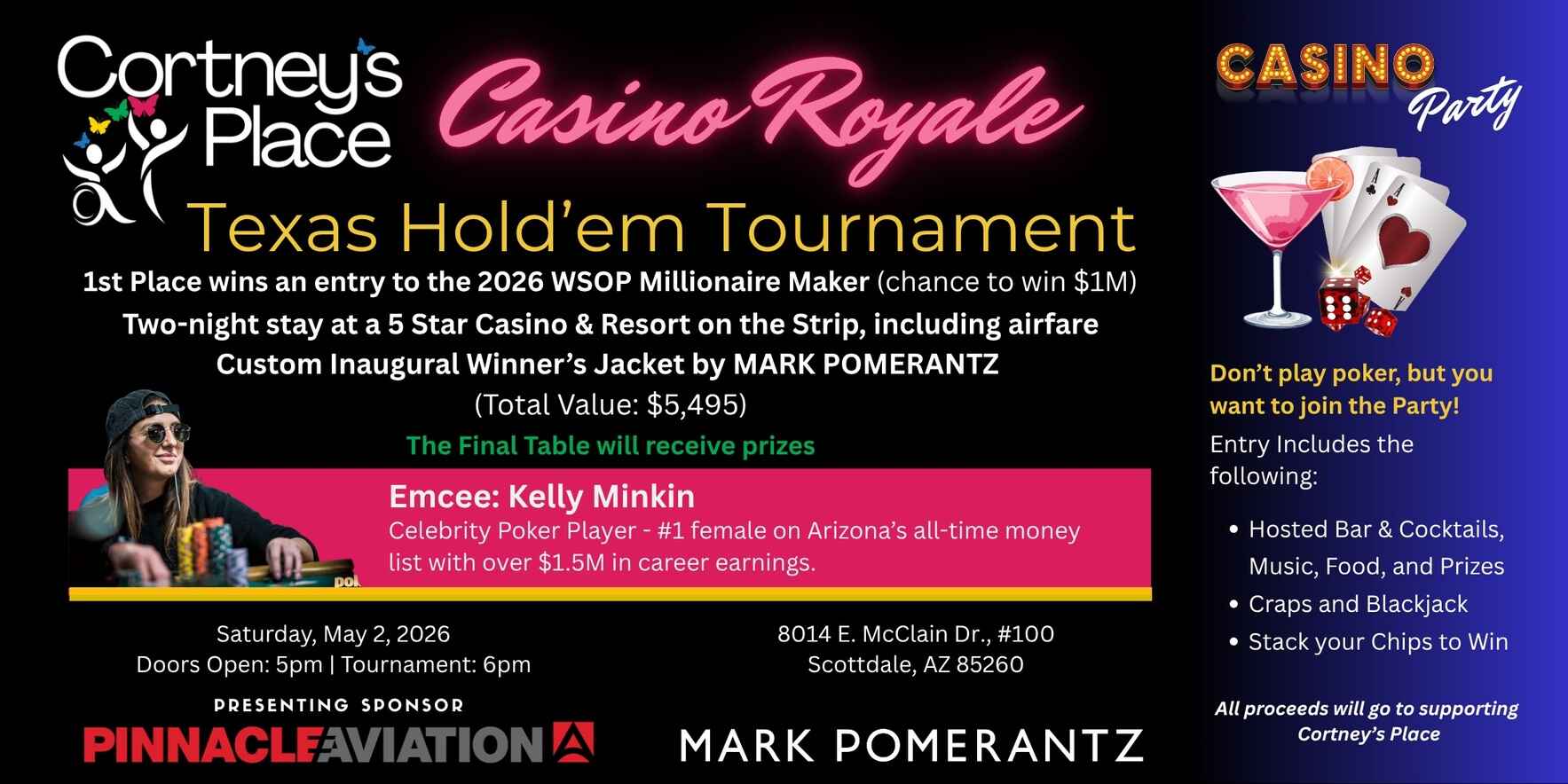 Cortney's Place Casino Royale presented by Pinnacle Aviation image