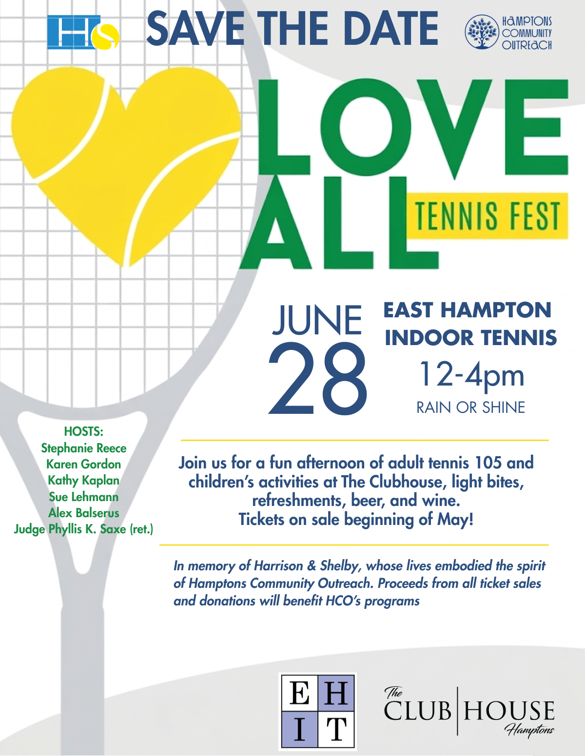 Join us June 28th for the "Love All" Tennis Fest! image