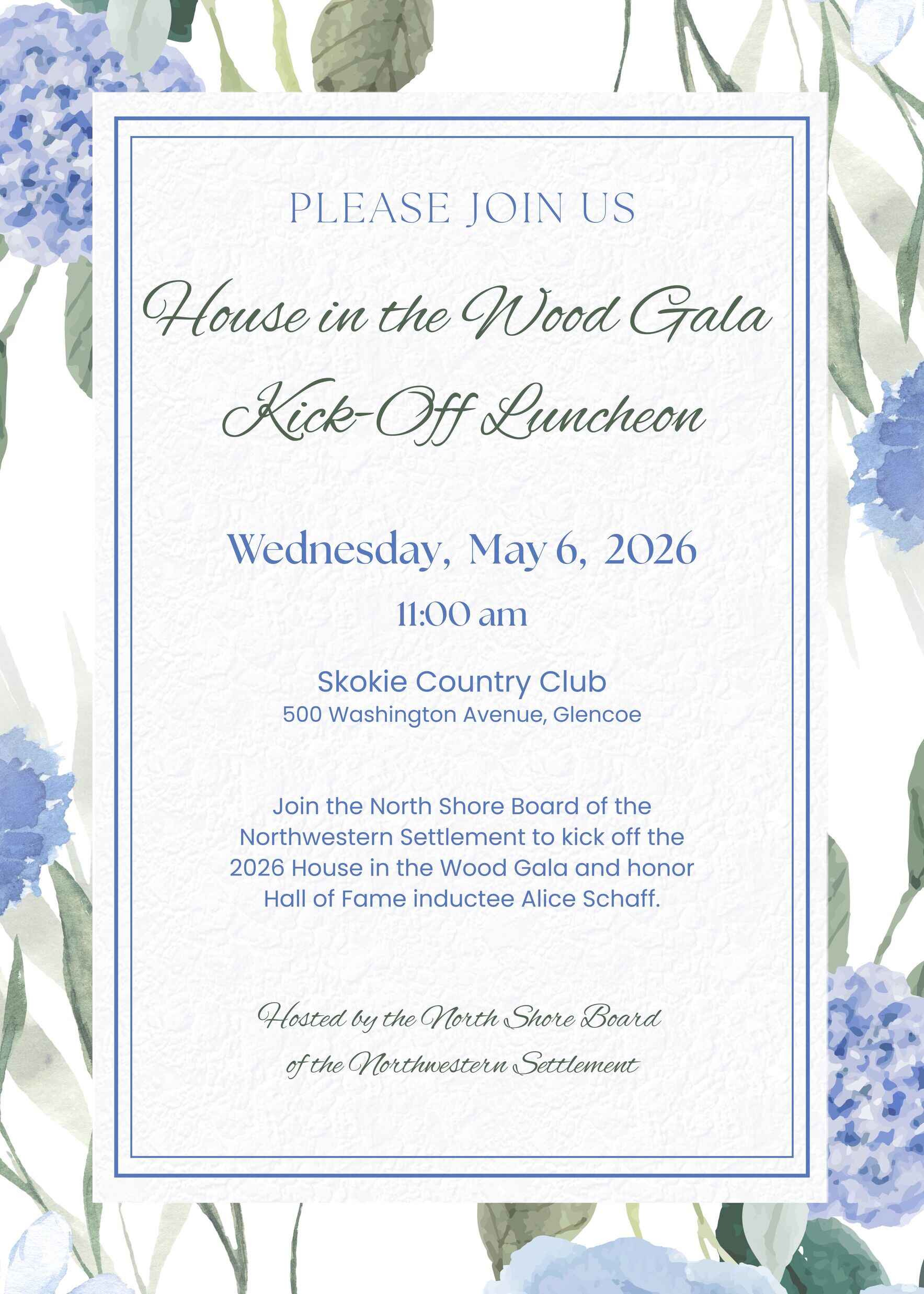 2026 House in the Wood Gala Kickoff Ladies Luncheon image