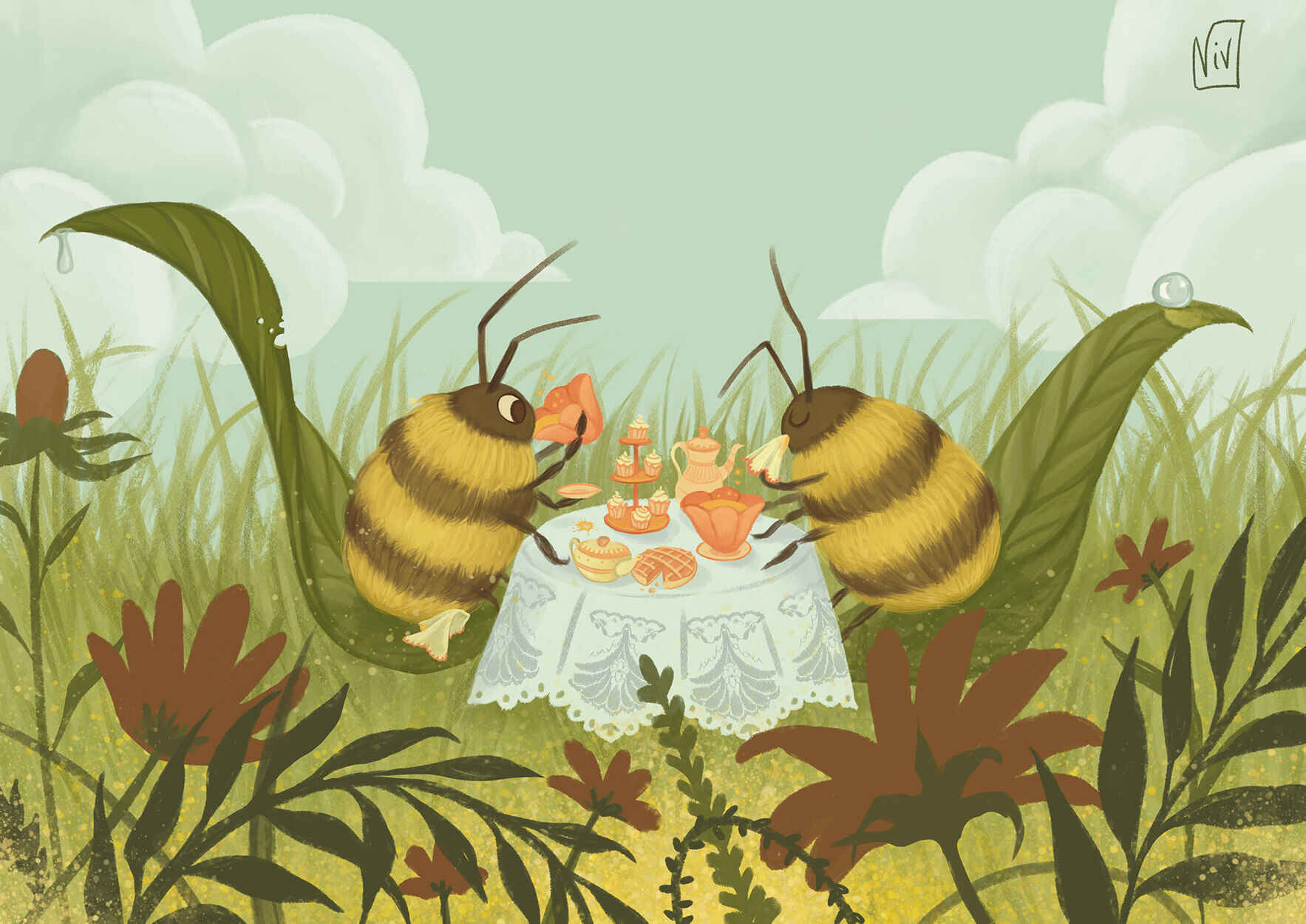 Mother and Me Tea- Mothers Are Like Bees: Always Busy, Sweet as Honey image