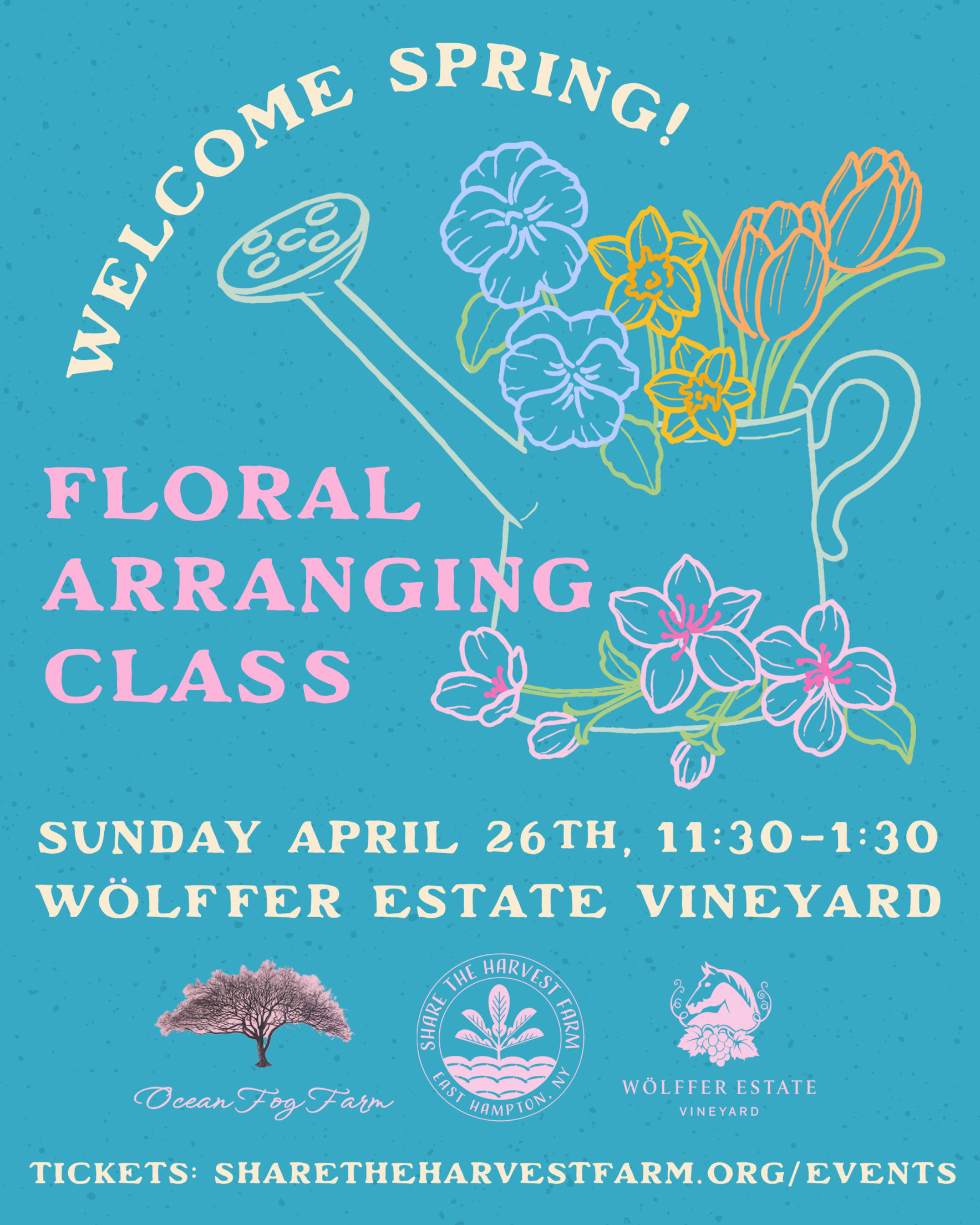 Welcome Spring: Floral Arranging Class at Wölffer Estate Vineyard image