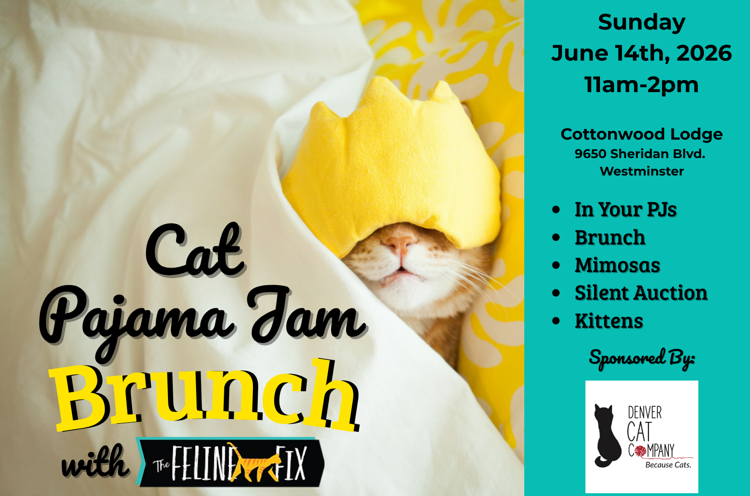 2026 Cat Pajama Jam Brunch image