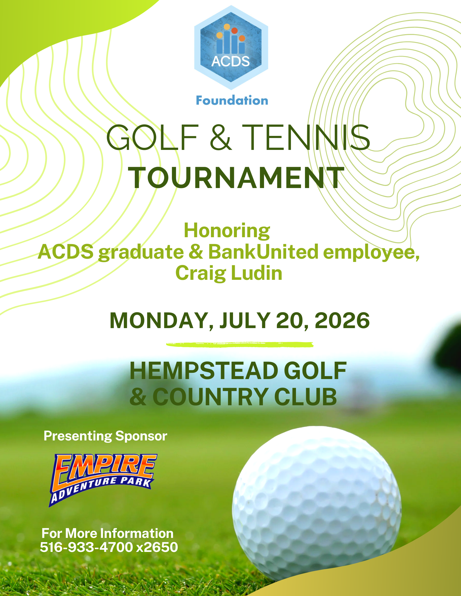 ACDS 2026 Golf & Tennis Tournament - AFTERNOON SHOTGUN SOLD OUT image