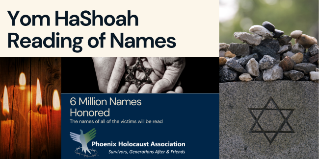 West - DMR - HVOS - Yom HaShoah Reading of Names - 2026 image