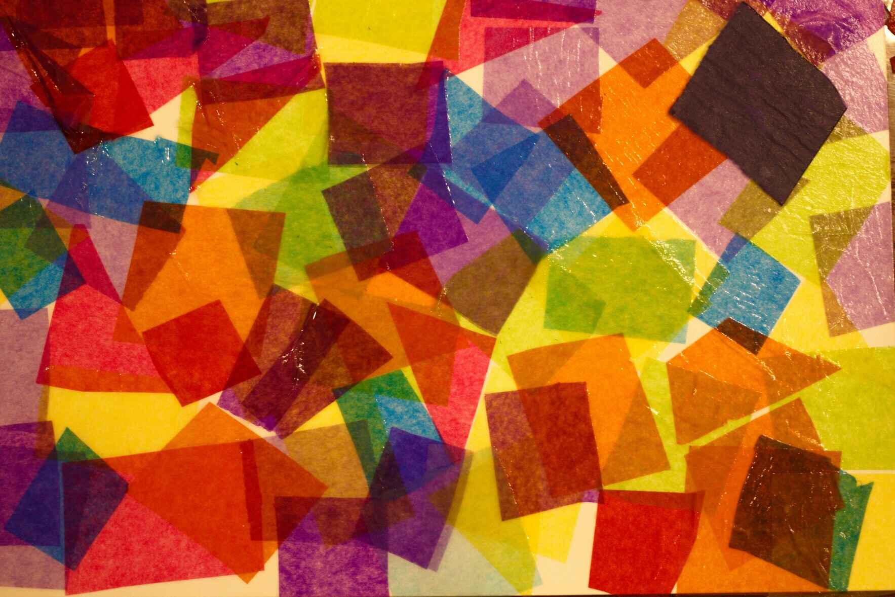 Homeschool Art Club: 3D Tissue Paper Paintings image