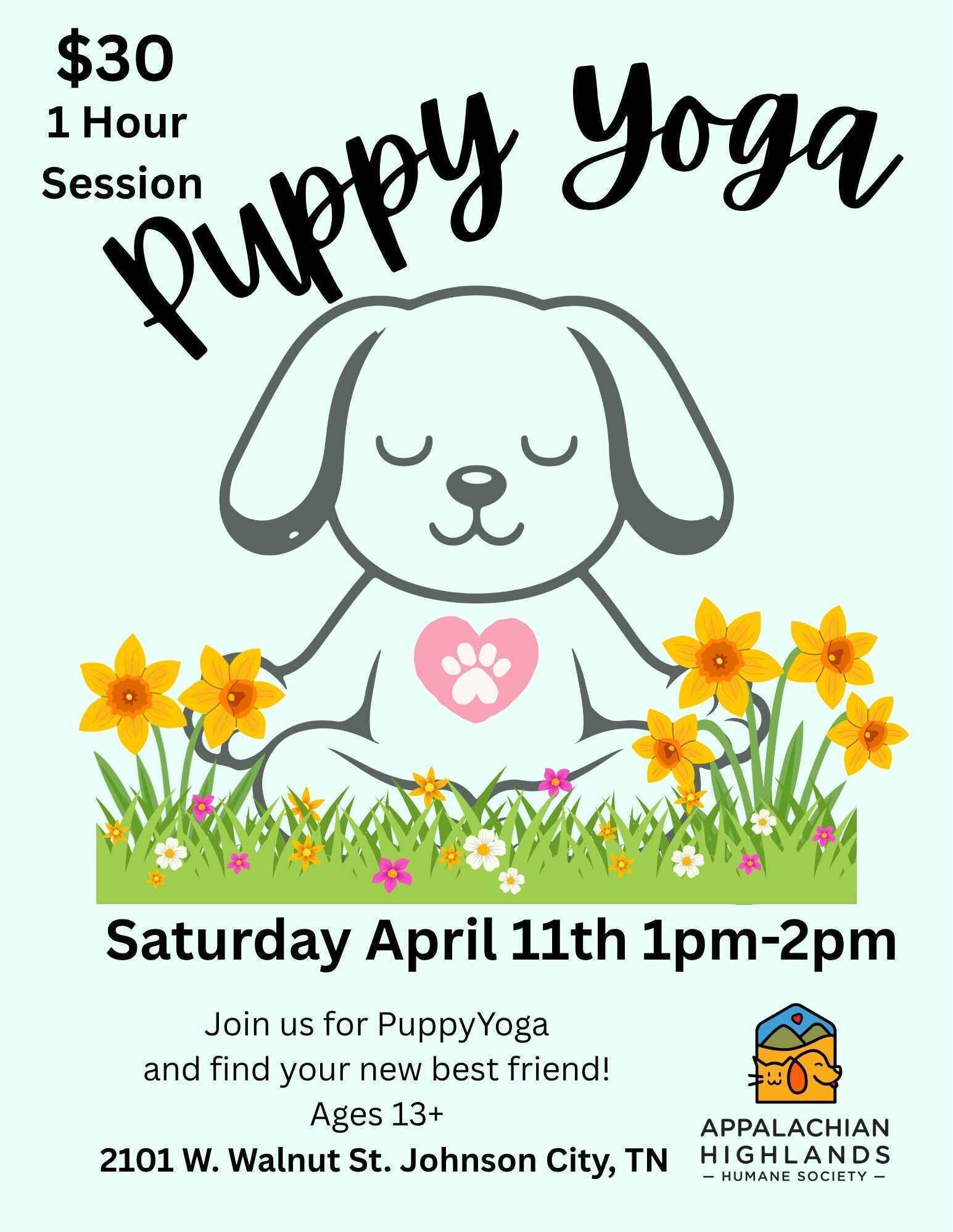 National Pet Day Puppy Yoga image