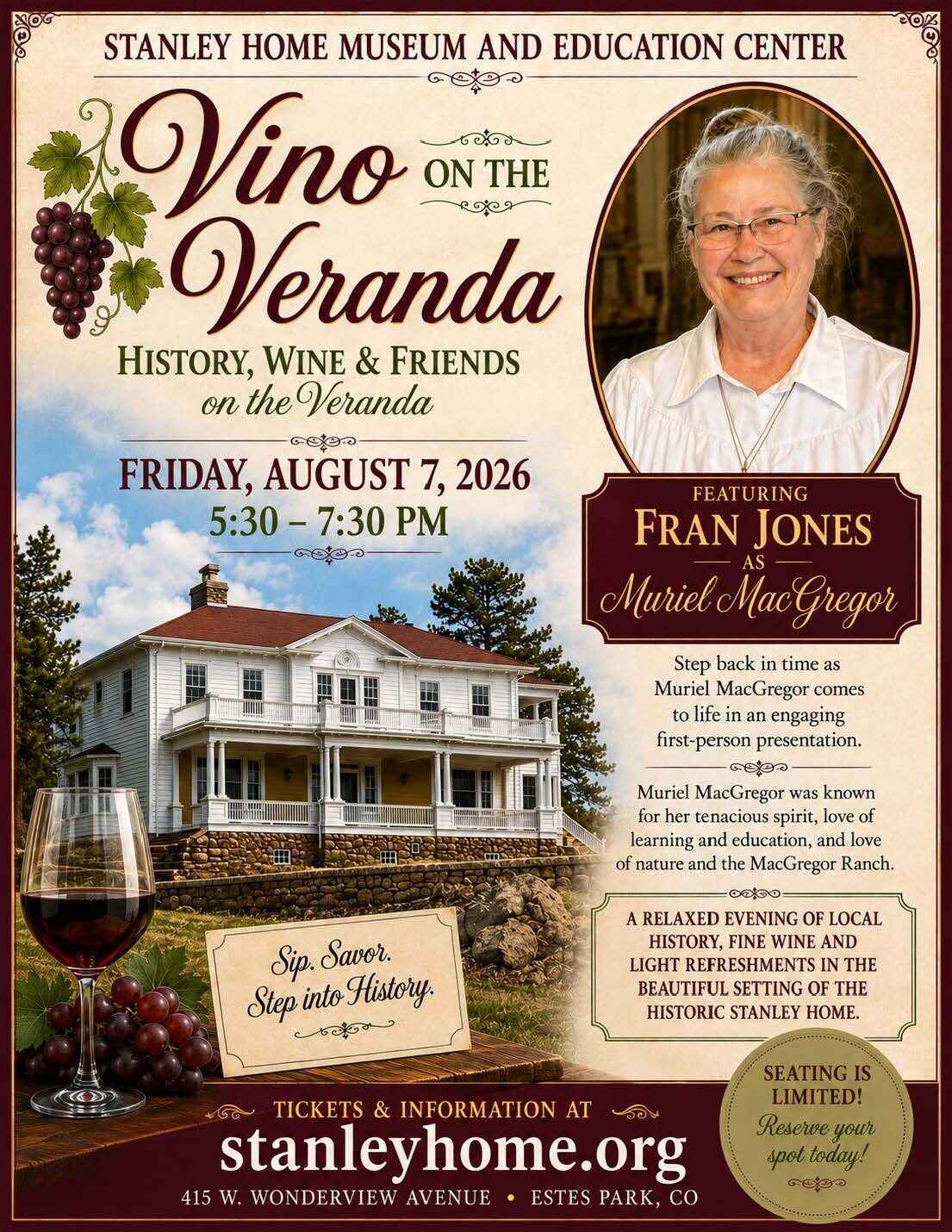 Vino on the Veranda August 7th image