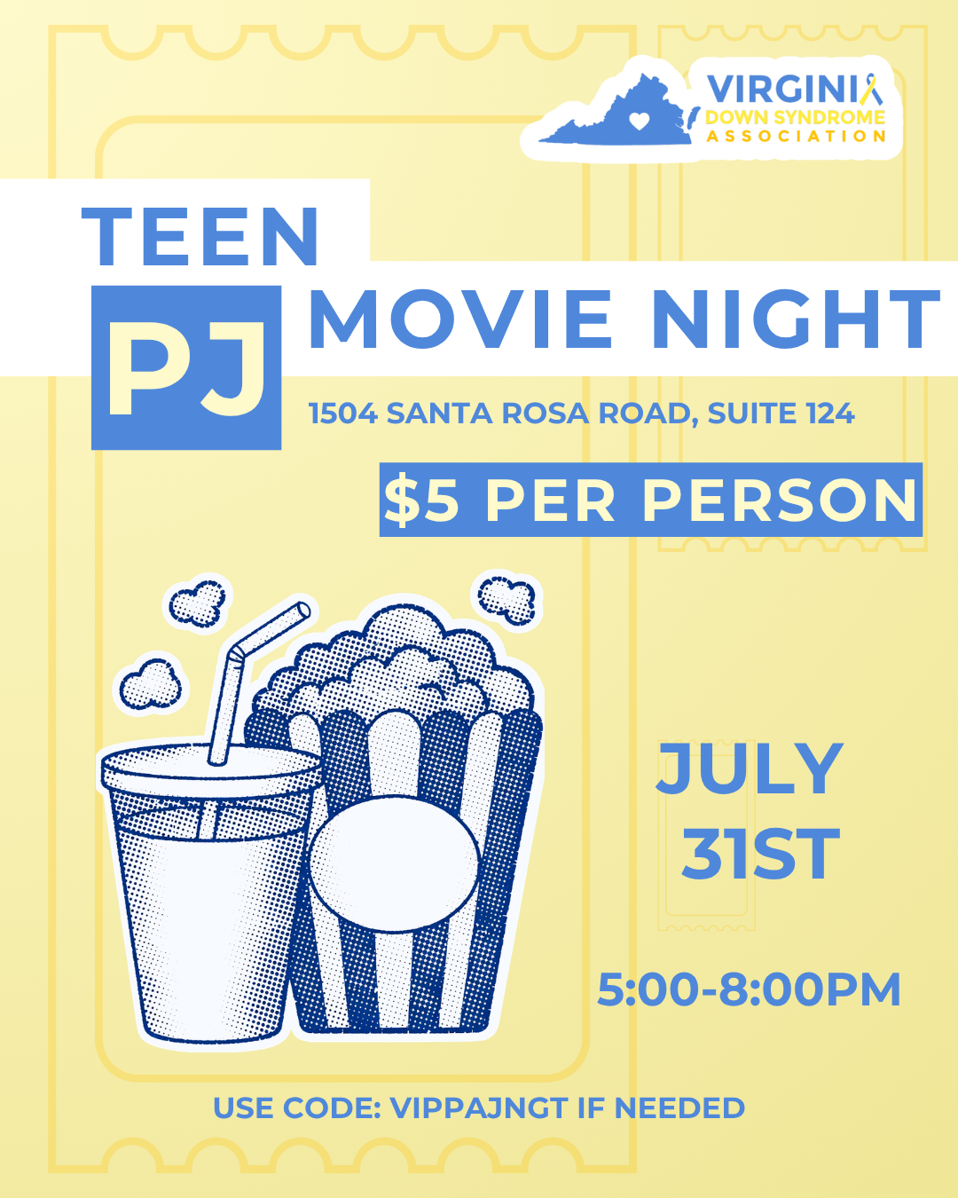 RVA - Teen and Young Adult Pajama Movie Night image