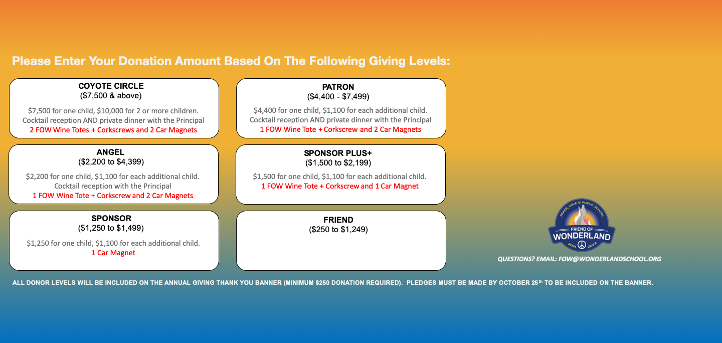 2021-2022 Annual Giving Fundraising Drive image