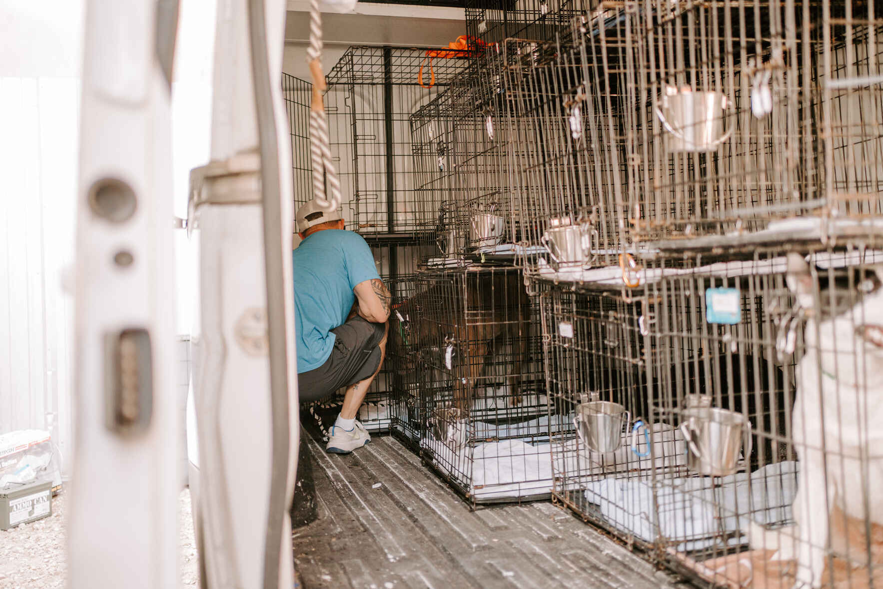 Oh no! We barely made it through transport this morning with crates! image