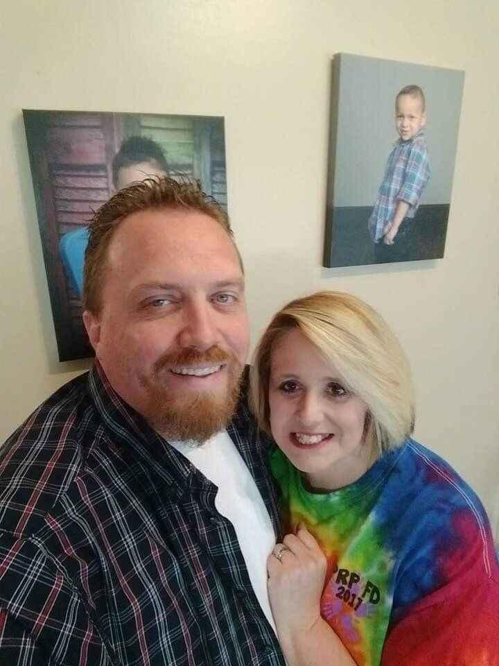 Let's wrap put our arms around Angie Frazier and her family image